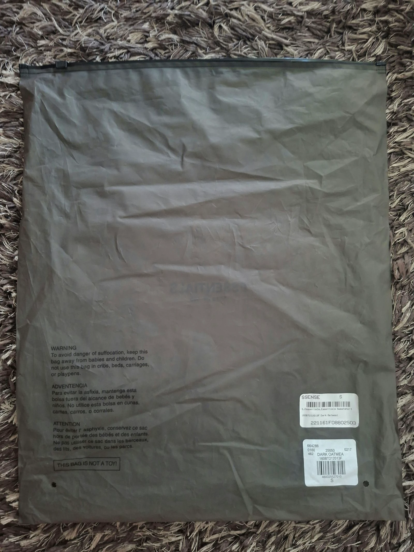 Essentials Fear Of God grijze korte broeken maat S – photo 6